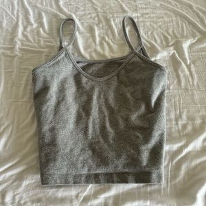 Brandy Melville Grey Mirabelle Cropped Tank